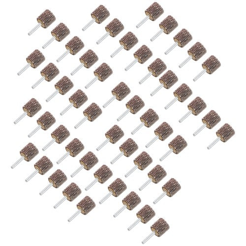 1" x 1" x 1/4" Aluminum Oxide Shank Mounted Flap Wheels 80 Grit - 50 Pack