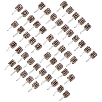 1" x 1" x 1/4" Aluminum Oxide Shank Mounted Flap Wheels 80 Grit - 50 Pack