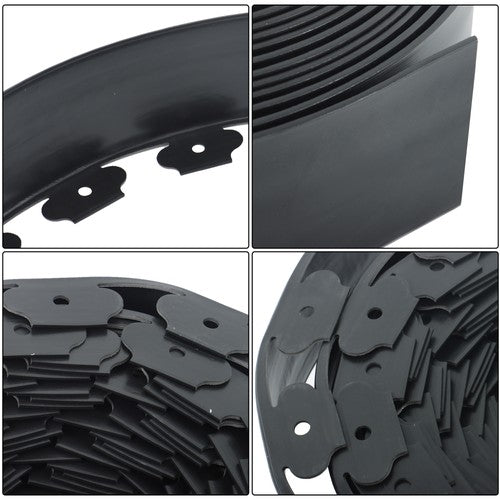 60pcs Anchoring Spik L-shaped 60FT Garden Edge Lawn Grass Stone Isolation Strip