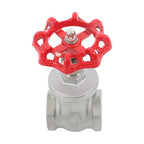Stainless Steel Gate Valve 1-1/2" NPT Female Rotary Sluice Valve With Wheel Hand