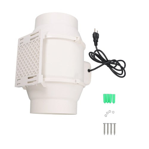 6 Inch Inline Duct Fan - 400 CFM Ventilation Exhaust Fan for Duct Vent Bathroom