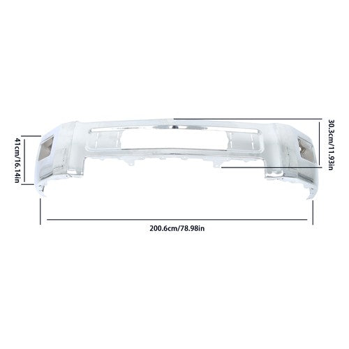 Split Front Bumper For Chevrolet Silverado 2500 3500 2015-19 Without Sensor Hole