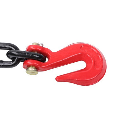 4PCS Binder Chain 3/8'' X 10' Grade 80 Transport Tow Chain Grab Hooks 7100 LBS