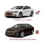 New Honeycomb Grill Front Bumper Upper&Lower Grille For Chevy Malibu 2016-2018