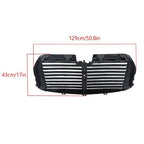 Black Upper Radiator Grille Air Shutter Assembly W/Motor For Ford F150 2015-2017