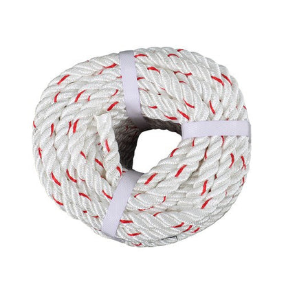 1/2 'X 120'High Strength Braided Rope Breaking Strength 1160 Pounds White Red