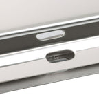 Stainless Steel 30" Mud Flap Hanger w/ Light Cutouts Spring Loaded 2 1/2 Pattern