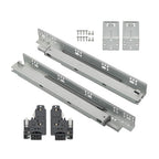 1 Pairs Undermount Drawer Slides 15 inch Undermount Soft Close Drawer Slides