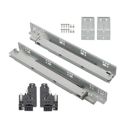 1 Pairs Undermount Drawer Slides 15 inch Undermount Soft Close Drawer Slides