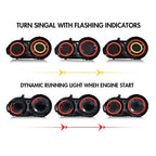 For 2007-2017 Nissan GTR GT-R R35 A Pair Fit Rear Lamps Assembly LED Tail Light