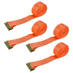 4-Pack 15' E-Track Ratchet Tie Down Strap Trailer Enclosed Cargo Van NEW