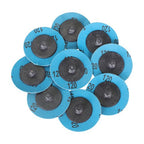 51Pcs 2" Roll Lock Die Grinder Quick Change Sanding Disc 36 60 80 120 240 Grit