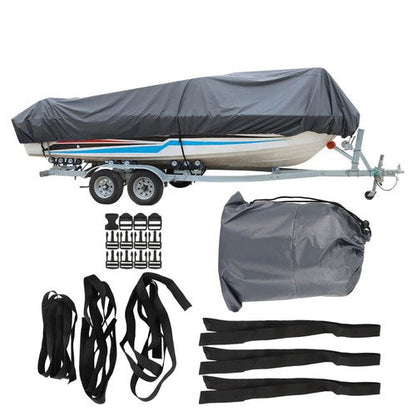 Boat Cover 14-16ft 3 Layers Heavy Duty Fabric W/Cotton Lining Waterproof 90"