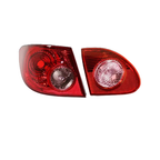Outer Inner Tail Lights Driver Side for 2003-2008 for Toyota Corolla Clear Lens