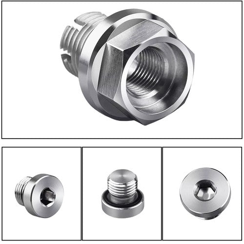 M12.1-1.25x15mm Oil Drain Plug Self-tapping Piggyback Stainless Steel Repair Kit