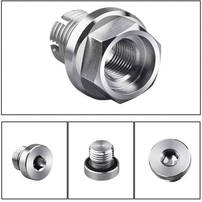 M12.1-1.25x15mm Oil Drain Plug Self-tapping Piggyback Stainless Steel Repair Kit
