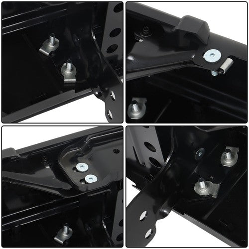 Rear Step Bumper Black For 2015-2022 Chevy Colorado Canyon W/o Sensor Holes