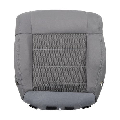 Cloth Passenger Bottom Seat Cover&Foam Cushion Gray For Jeep Wrangler 2007-2012