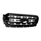 Glossy Black Front Bumper Grille Grill For 2021 2022 2023 Ford F-150 F150 XLT