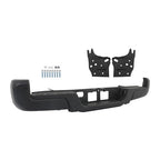 For Toyota Tacoma 2016-2023 Powdercoated Black Rear Step Bumper W/o Sensor Holes