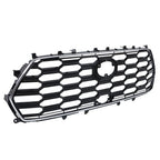 For Toyota Sequoia 2023-2024 Durable Black Chrome Front Bumper Upper Grille