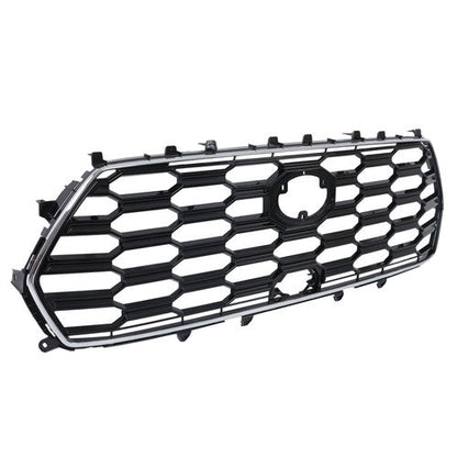 For Toyota Sequoia 2023-2024 Durable Black Chrome Front Bumper Upper Grille