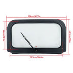 For Polaris RZR 570 800 XP 900 Black full glass windshield with wipers