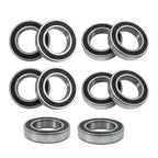 6009-2RS Deep Groove Ball Bearings 10pcs 45mm Inner Dia 75mm OD 16mm Bore Sealed