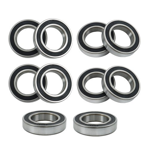 6009-2RS Deep Groove Ball Bearings 10pcs 45mm Inner Dia 75mm OD 16mm Bore Sealed