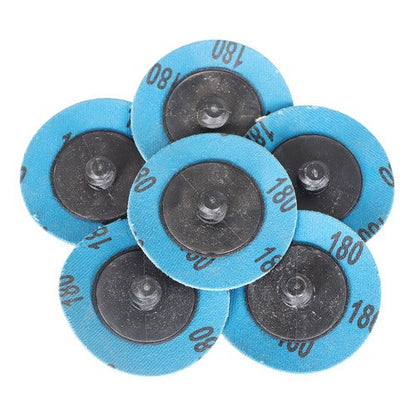 71PCS 2" Roll Lock Sanding Discs Set W/ 1/4 Holder Die Grinder Quick Change Disc
