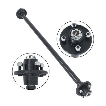 For trailers Trailer Axle W/U-Bolt Kit 4lug-4' 52' Hub Face 42' SC 2000lb 2Klb