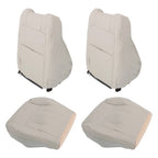 For Chrysler 300C 2005-2010 4PCS Both Side Bottom&Top Seat Cover Lt Gray Leather