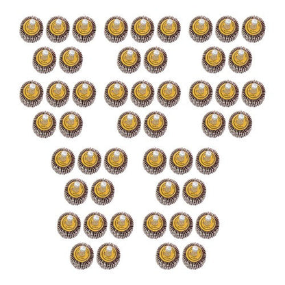 1" x 1" x 1/4" Aluminum Oxide Shank Mounted Flap Wheels 80 Grit - 50 Pack