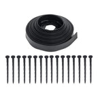 Garden Edging Kit With Anchoring Spikes No Dig Lawn Border L-shaped Lawn