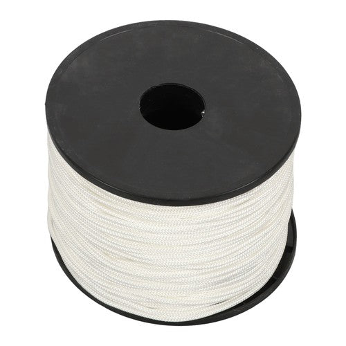 1/8 inch White Dacron Polyester Rope - 500 Foot Spool | Solid Braid