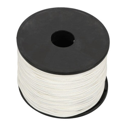 1/8 inch White Dacron Polyester Rope - 500 Foot Spool | Solid Braid