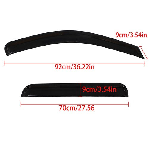 Replacement Window Visors Sun Rain Guards Fit For Jeep Grand Cherokee 2005-2010