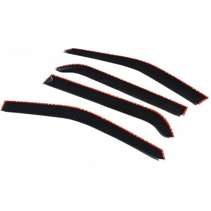 Tape-On Window Visor Guards Sun Rain Shade Smoke For Ford Explorer 2011-2019