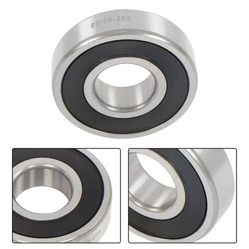4Pcs 63/28-2RS Bearings 28×68×18mm Double Rubber Seals Deep Groove Ball Bearing
