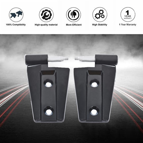 Set of 2 Door Hinges Black Suit For Jeep Wrangler 2007 2008-2017 Unlimited JK