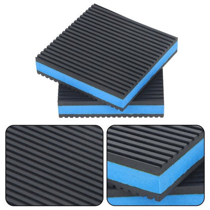 Heavy Duty 4"x4"x7/8" Anti Vibration Mats 8 Pack with EVA Layer