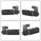 1/8" 5 Way 2 Position Directional Control Electric Air Solenoid Valve 12V DC
