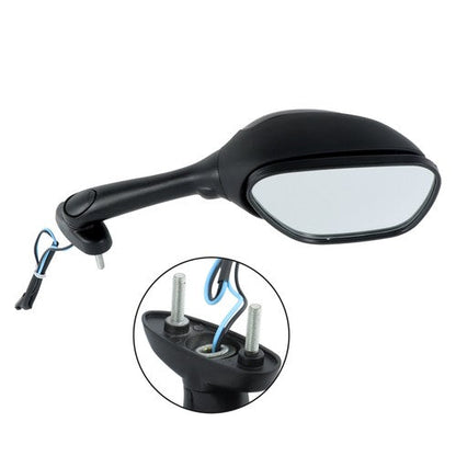 Black Mirrors Smoke Turn Signals For Suzuki GSXR 600 750 1000 2005-2015