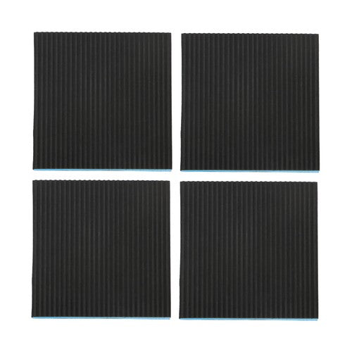 6" x 6" x 7/8" EVA Rubber Shock-absorbing Pad 4Pcs Anti Vibration Pads
