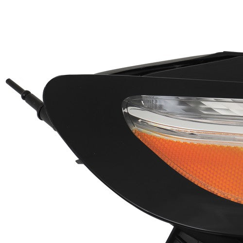 Chrome Passenger Side Halogen Headlight For Jeep Cherokee 2014-18 White LED DRL