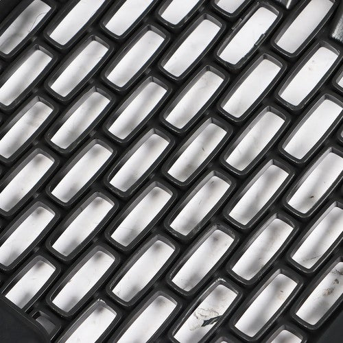 For GMC Sierra 1500 2014 2015 Front Hood Mesh Grill Glossy Black Plastic Durable