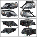 Left+Right Halogen Fit For 15-20 Chevrolet Impala Headlight Headlamps Pair Black