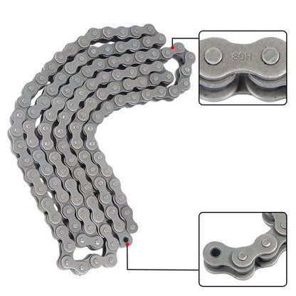 #80H Heavy Duty Roller Chain × 10 Feet With 1 Connector US