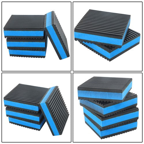 8 Pack 3" x 3" x 7/8" EVA Rubber Shock-absorbing Pad Anti Vibration Pads
