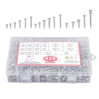 425 Pcs 410 Stainless Steel Self-Tapping Screws, #8 #10 Self-Drilling Set